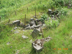
Cwmsychan Red Ash Colliery upcast shaft engine base, June 2008